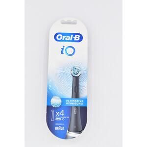 Oral-B iO Ultimate Clean 4 Electric Brush Heads Deeper Plaque Removal Black New